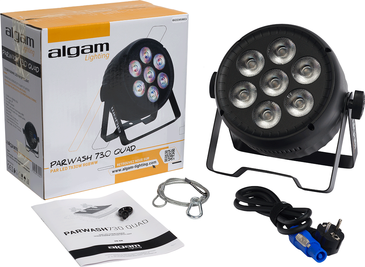 PARWASH730-QUAD 7 X 30W RGBWW LED Par Wash