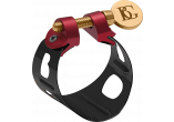 Black varnished Duo ligature - Bb clarinet and alto sax