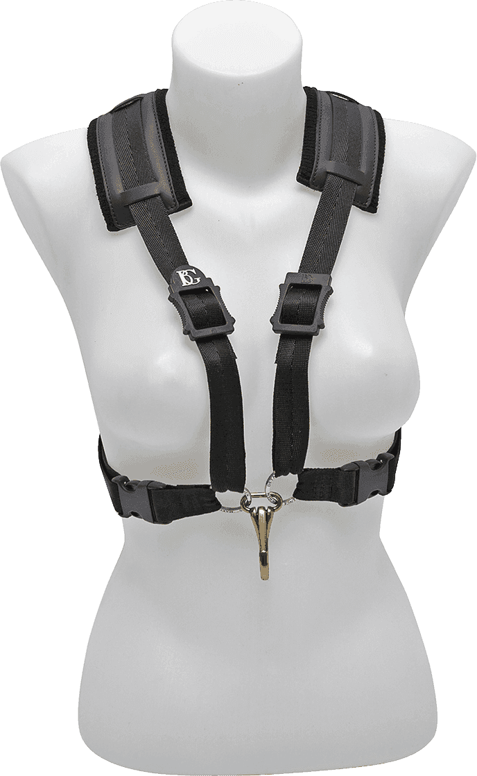 Harness comfort for sax - metal snap hook - woman