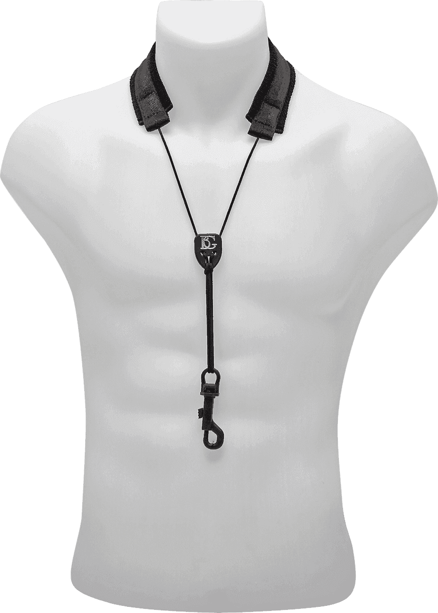 Strap nylon for soprano sax  courbe - snap hook
