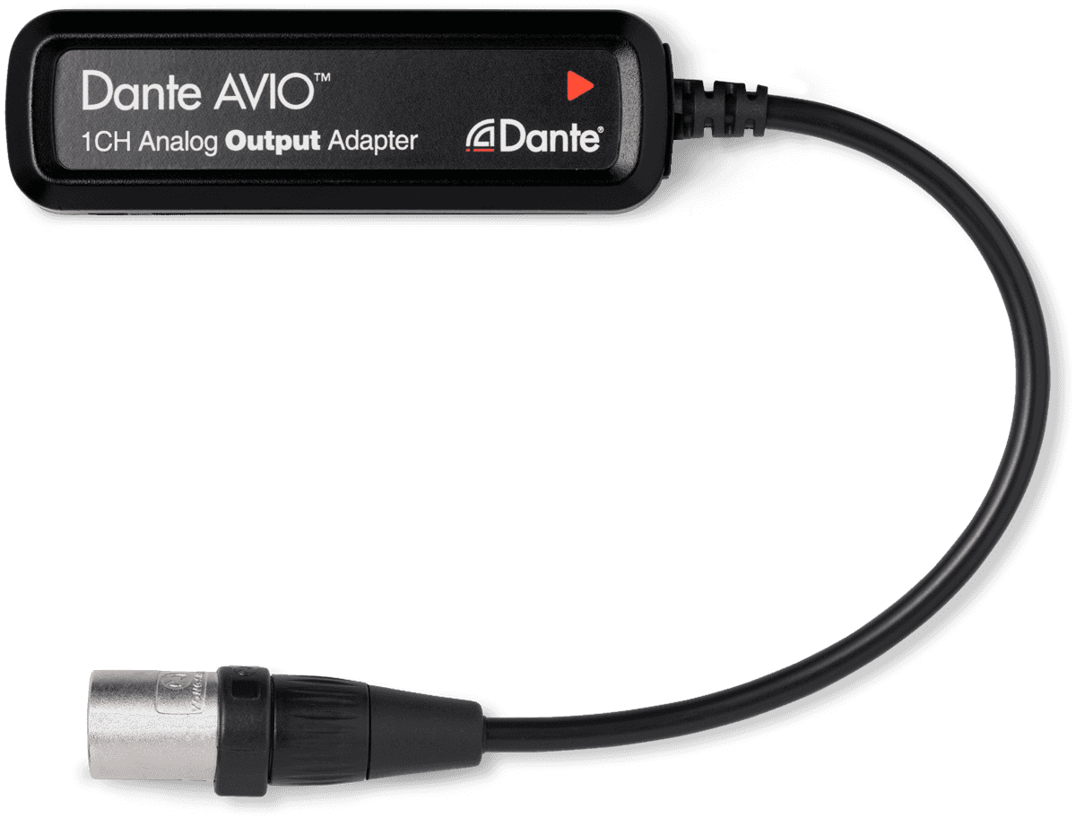 Dante analog output adaptor 1 channel