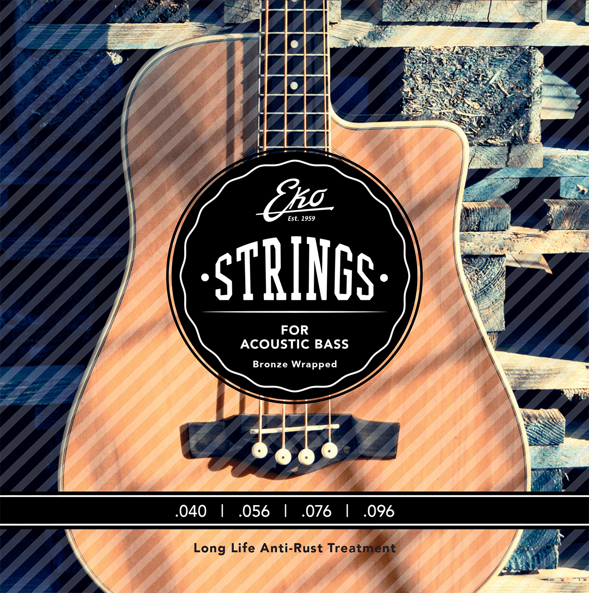 40-96 acoustic bass strings