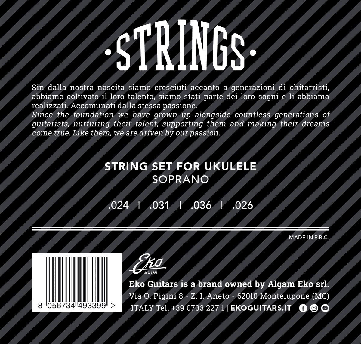 Ukulele soprano medium strings