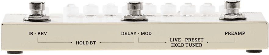 Mini multi-effect battery pedal with IRs