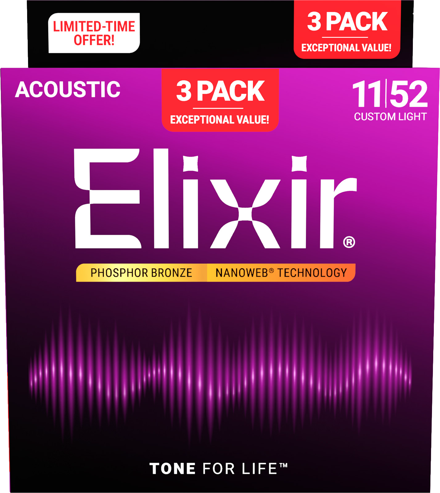 3 Pack Custom Light 11-52