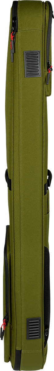 Semi-rigid case for bass, green