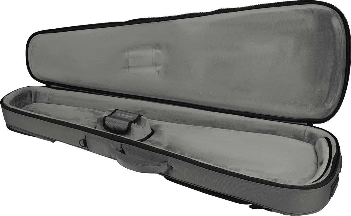 Semi-rigid case for bass, grey