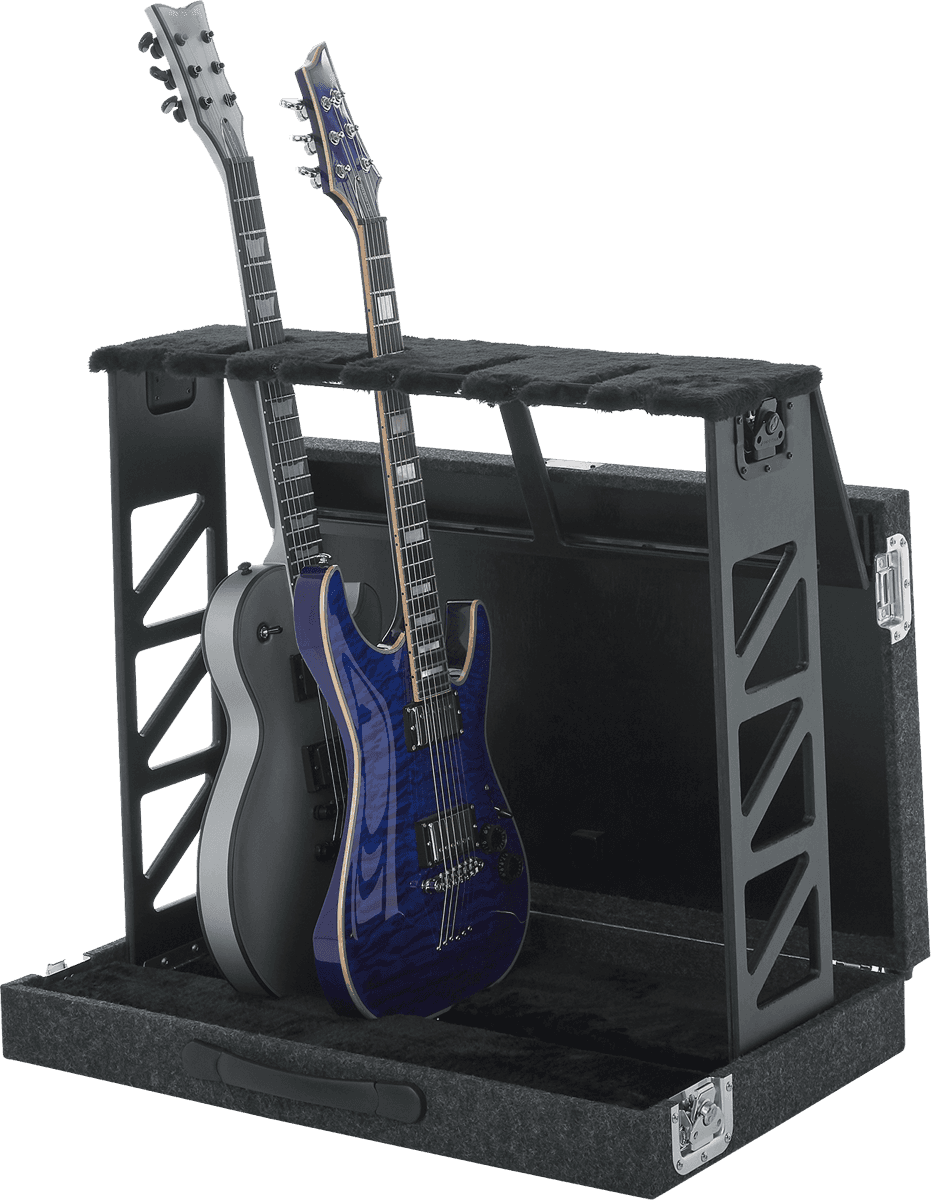 Foldable stand for 4 guitars