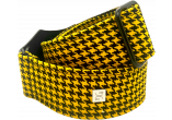 Fly Hounds Tooth Yellow 2” Guitar Strap