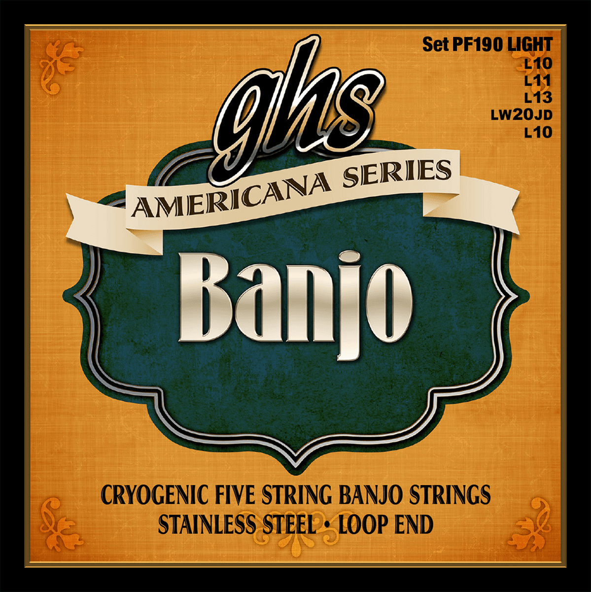 AMERICANA SERIES BANJO - Cryogenically Treated Stainless Steel, Light