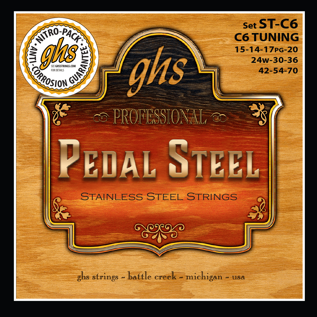 PEDAL STEEL SUPER STEELS™ - C6 Tuning