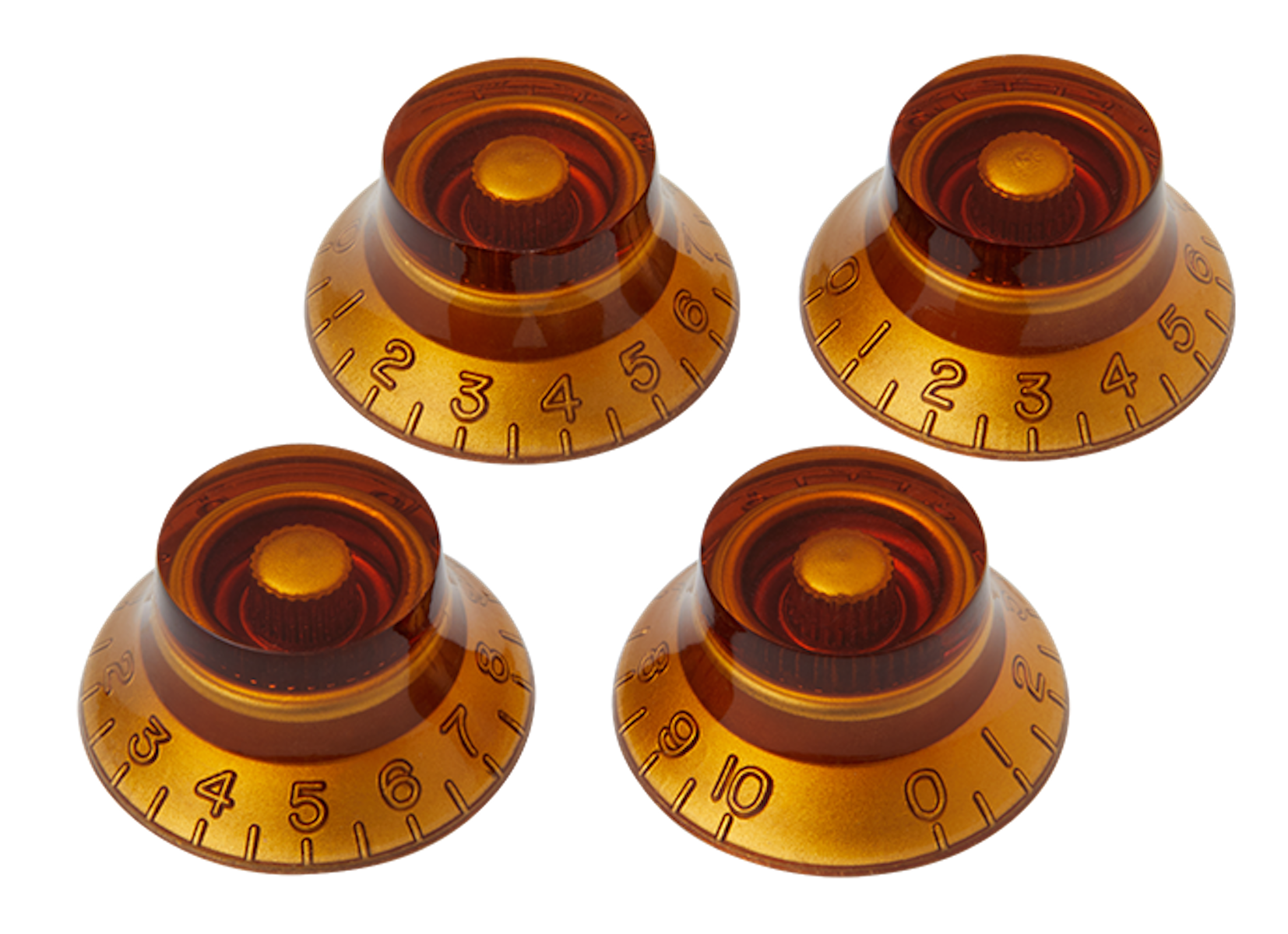 Top Hat Knobs (Vintage Amber)(4 pcs.)