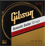11-52 Coated 80/20 Bronze Acoustic Guitar Strings Ultra-Light