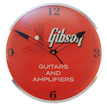 Gibson Vintage Lighted Wall Clock, Kalamazoo Orange