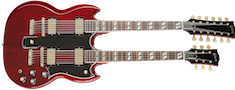 EDS-1275 Double Neck Cherry Red