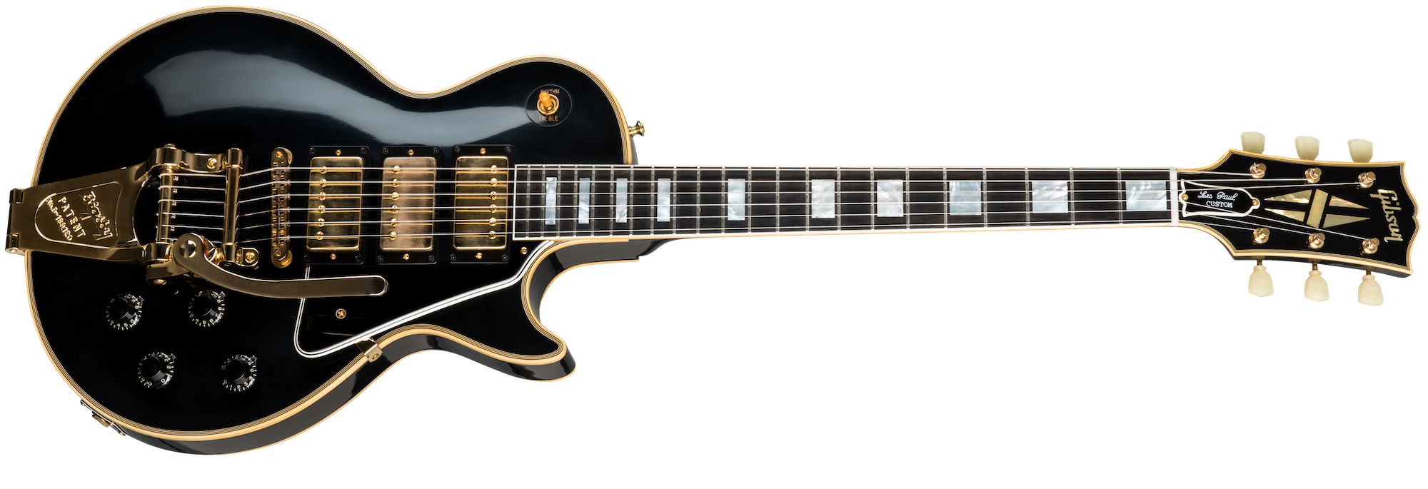 1957 Les Paul Custom Reissue 3-Pickup Bigsby VOS Ebony