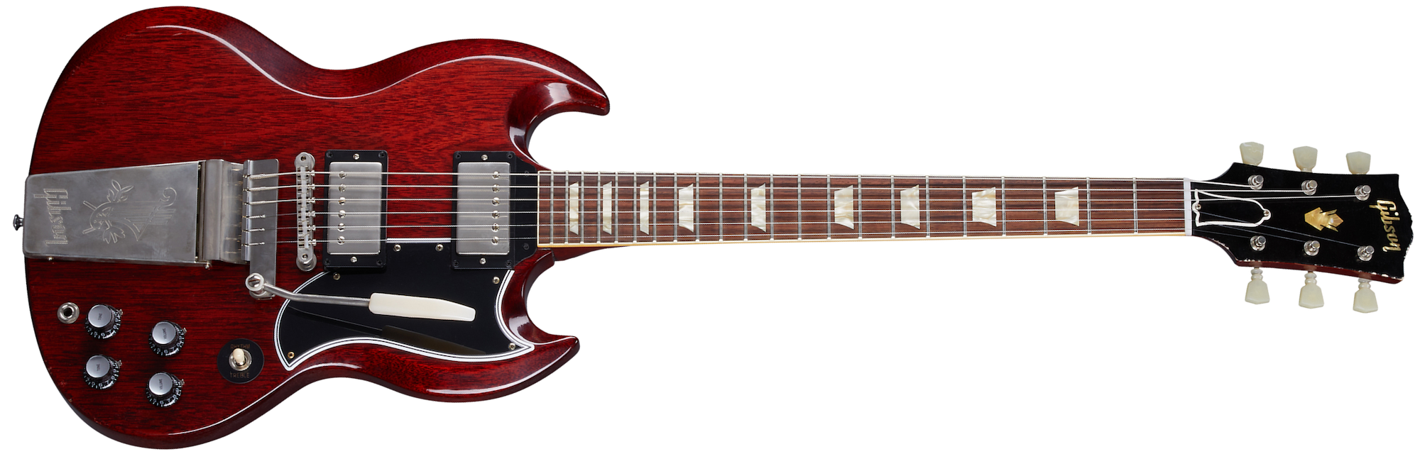 1964 SG Standard Reissue w/ Maestro Ultra Light Aged Cherry Red