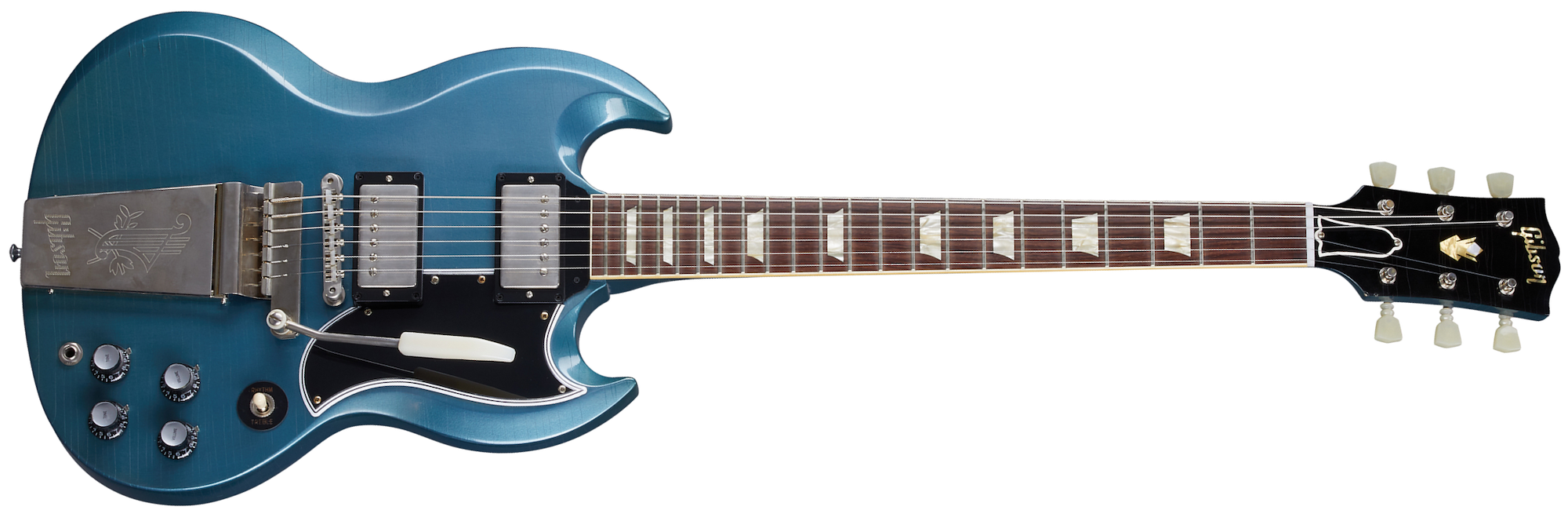 1964 SG Standard Reissue w/ Maestro Ultra Light Aged Pelham Blue