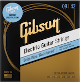09-42 Brite Wire 'Reinforced' Electric Guitar Strings Ultra-Light