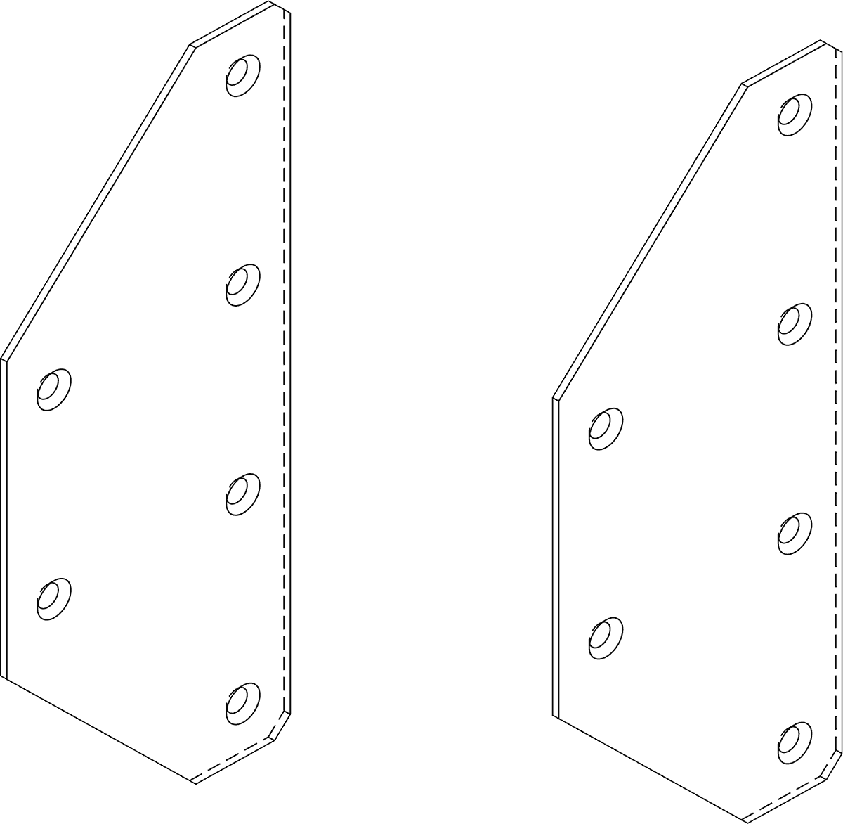2 P10 connection plates
