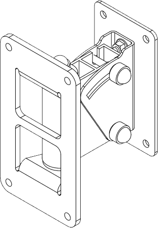 Wall mount for 1 P10