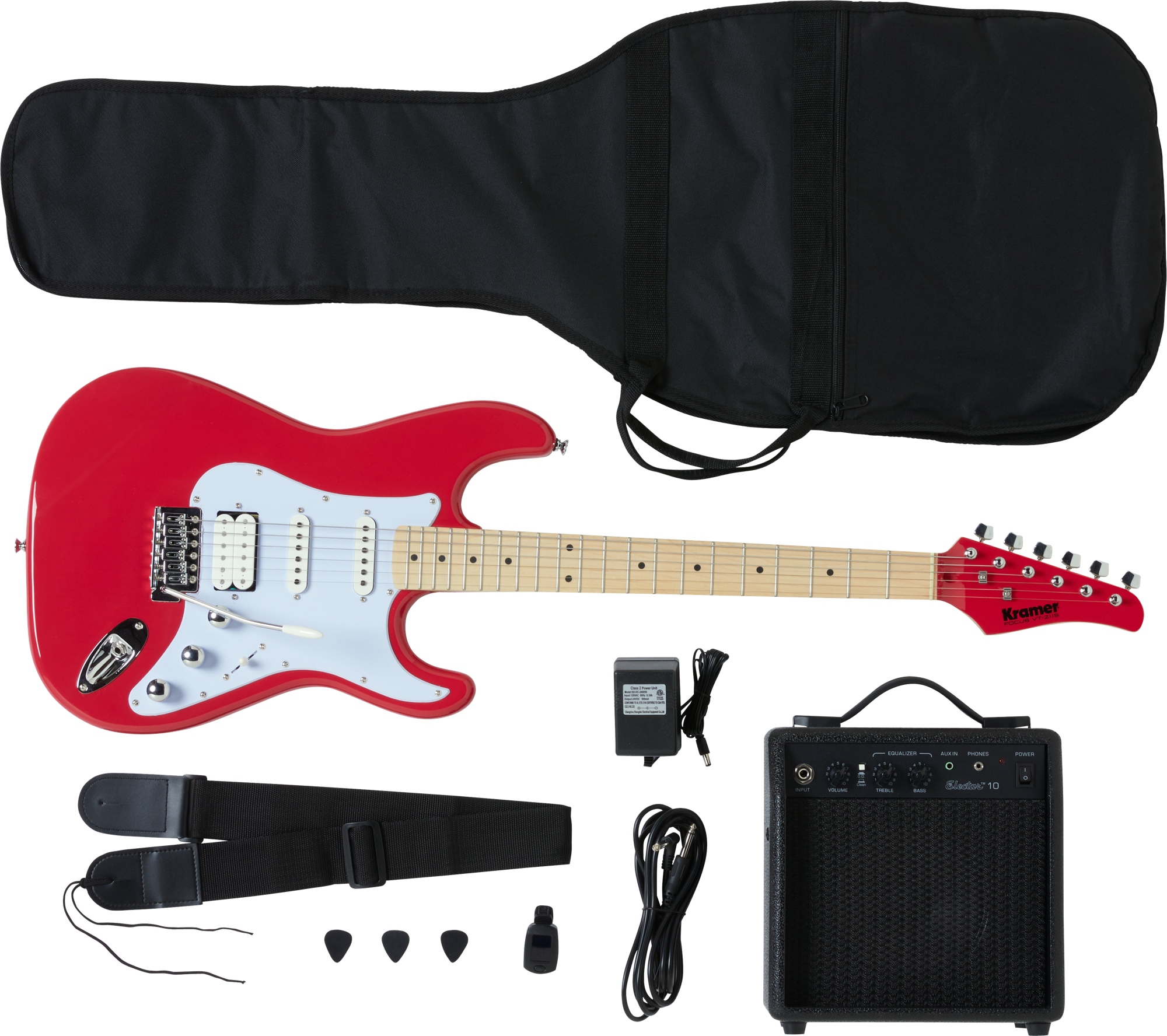 Focus Electric Guitar Player Pack Red