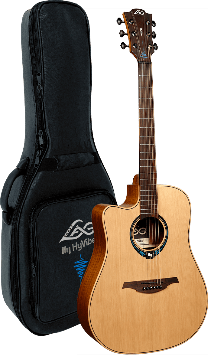 HyVibe 10 Left-Handed Dreadnought Cutaway Electro