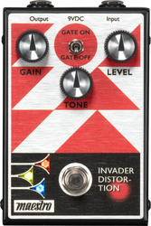 Distortion pedal with gate