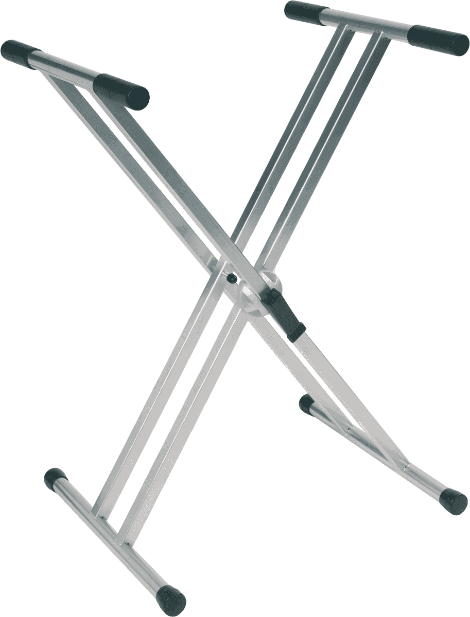 Double keyboard stand Ball-Lock titanium