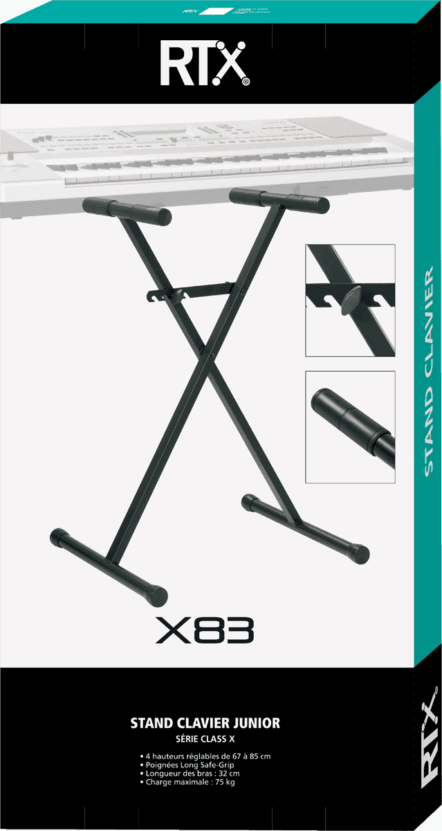 X Compact keyboard stand black