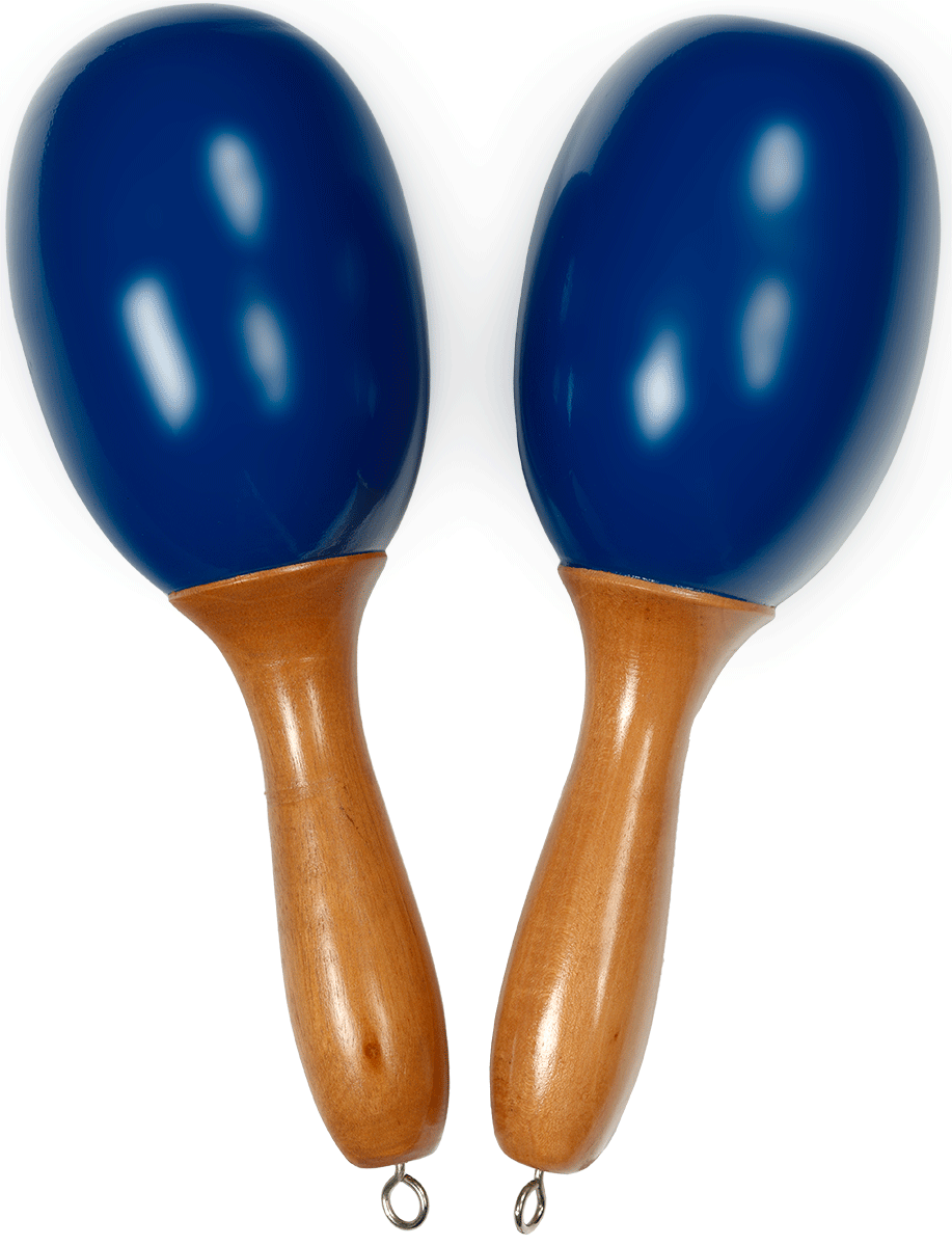 Maracas pair Blue