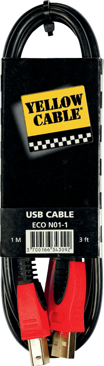 USB kaapeli A Uros-B Uros 1mt